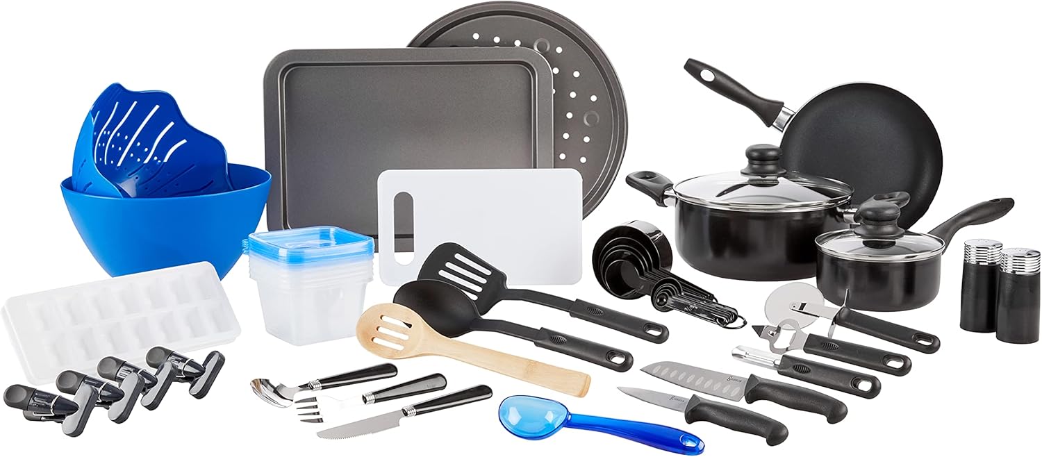 74 Piece Kitchen in a Box Pots and Pans Cookware