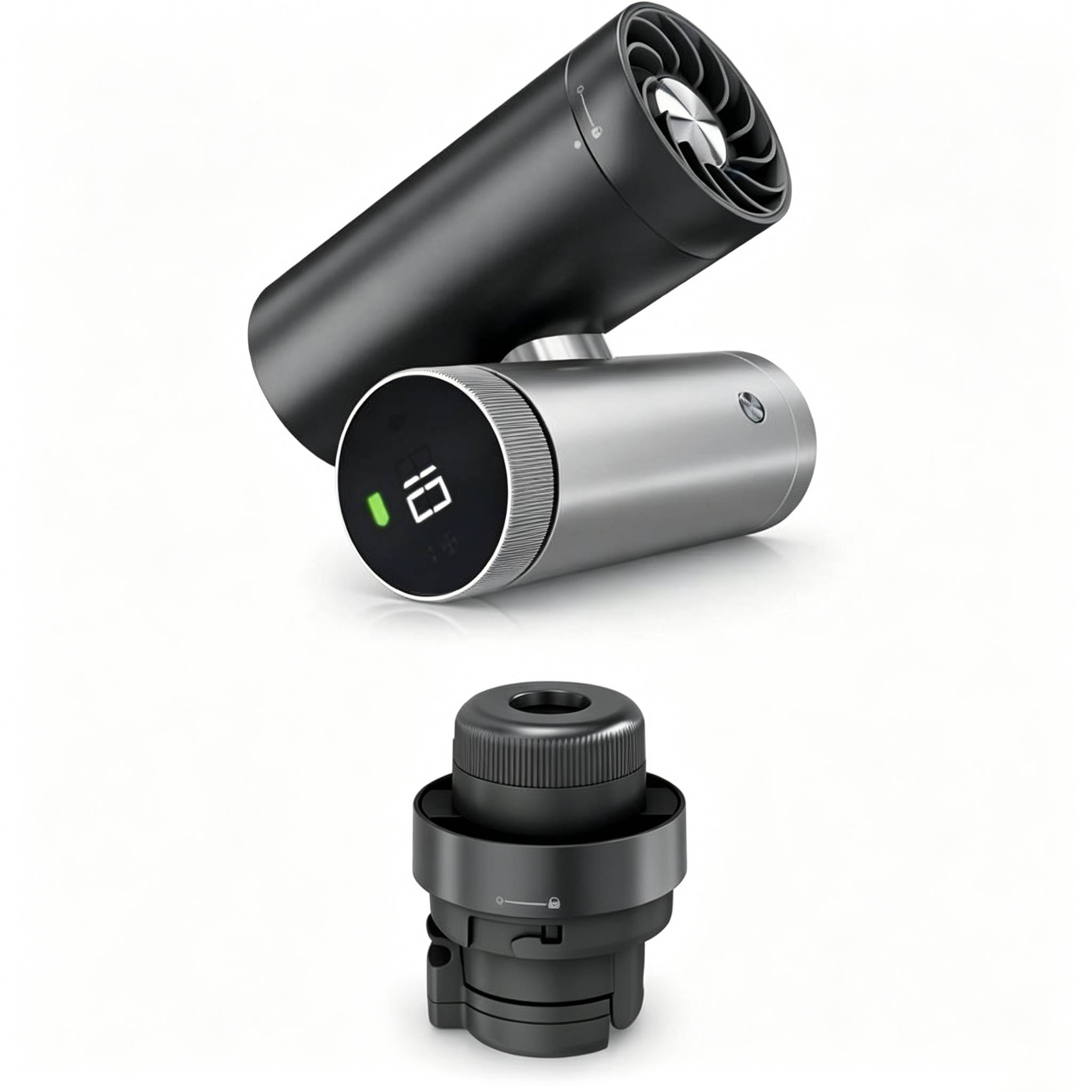 The 2-in-1 Personal Cooling System with Fan, Dry-Touch Mist – Portable, Handheld, Rose Gold