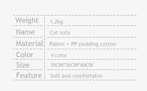 Mini Cat Armchair Sofas Fluffy 4 Color Bed Couch (1)
