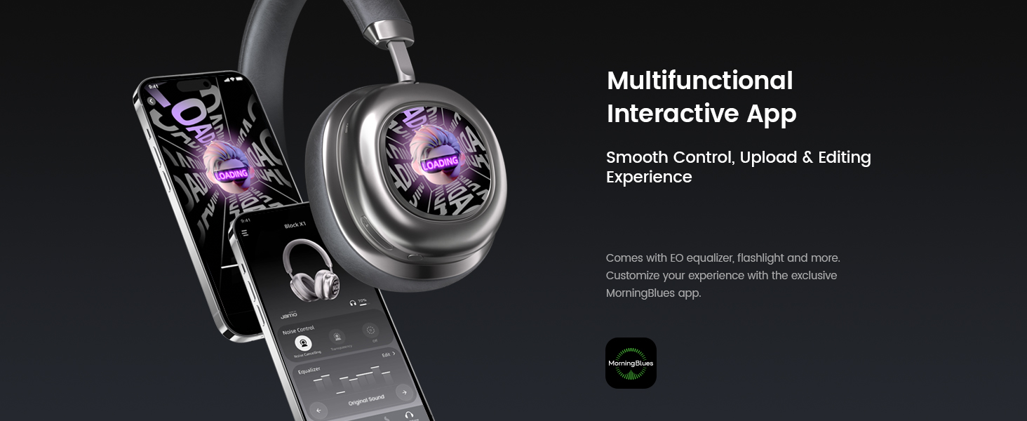 MorningBlues VWS X1 Wireless Over Ear Bluetooth Headphones