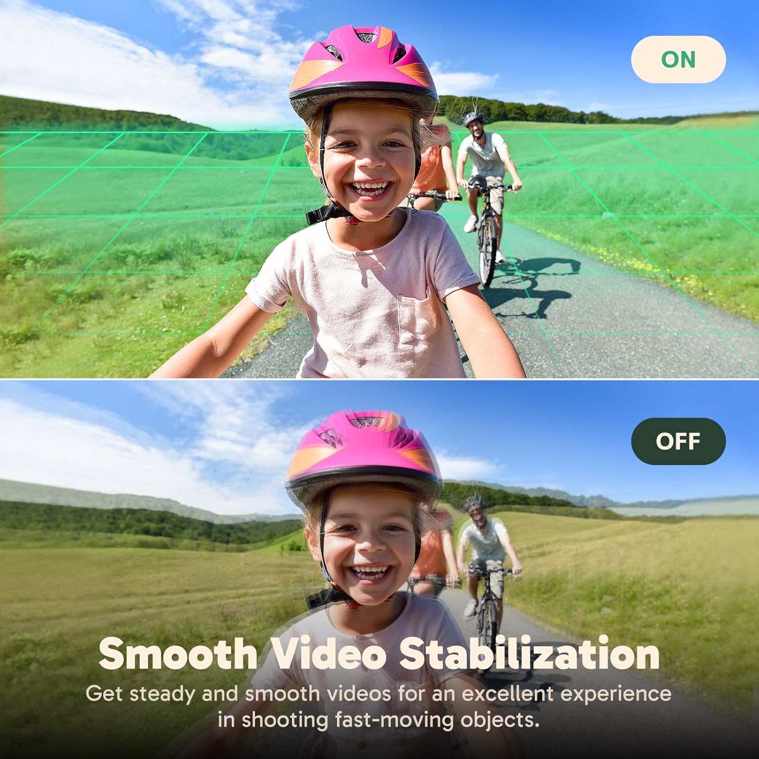 4K Thumb Action Camera - Ultra-Light Tiny Body Camera, 360-Min Long Battery Life, EIS Stabilization, 3m Waterproof Hands-Free POV Camera Vlog Camera for Travel, Pets, Sports (64GB)