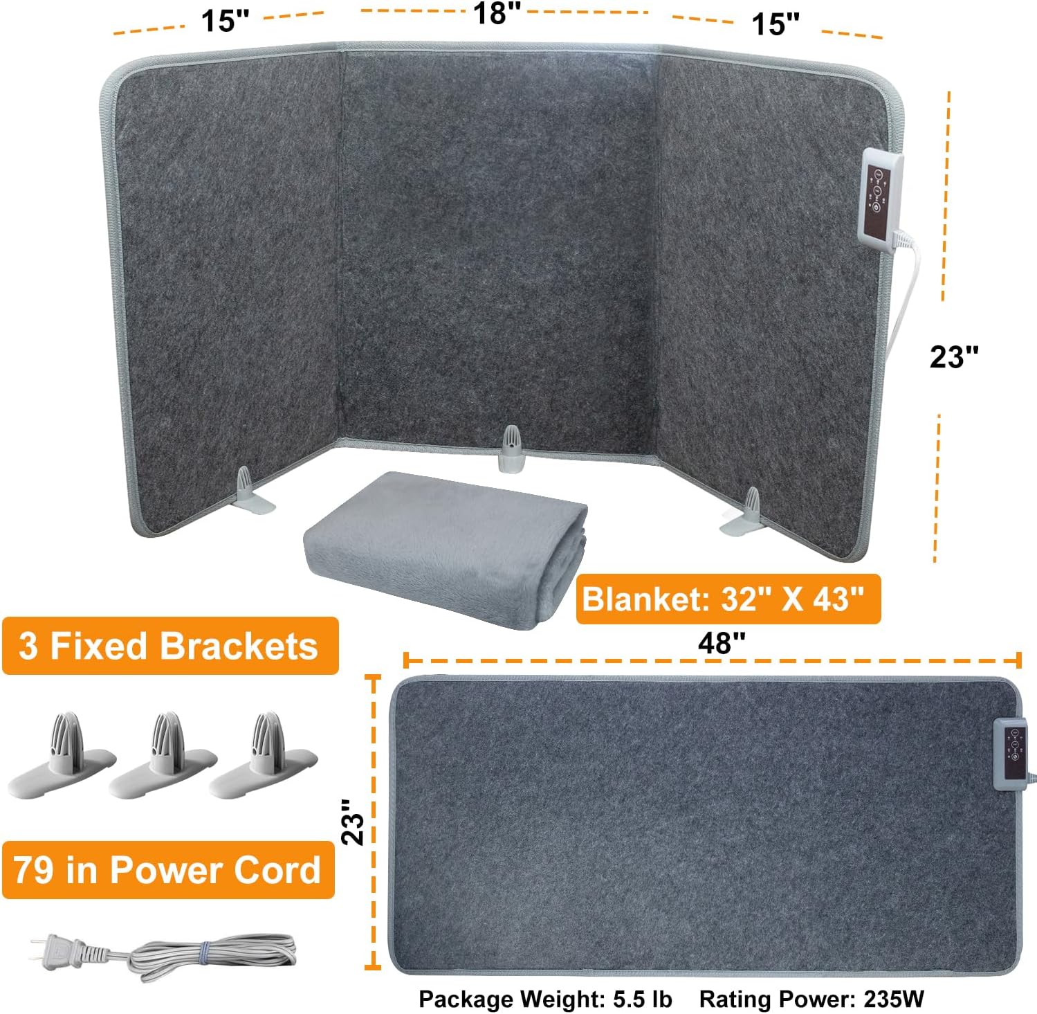 🎉Last Day 50% OFF⏰️Foldable Leg Warmer With Soft Blanket