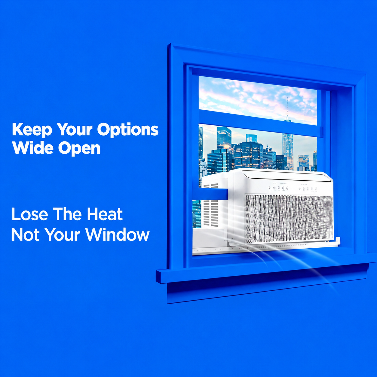 8,000 BTU U-Shaped Wi-Fi Enabled Window Air Conditioner