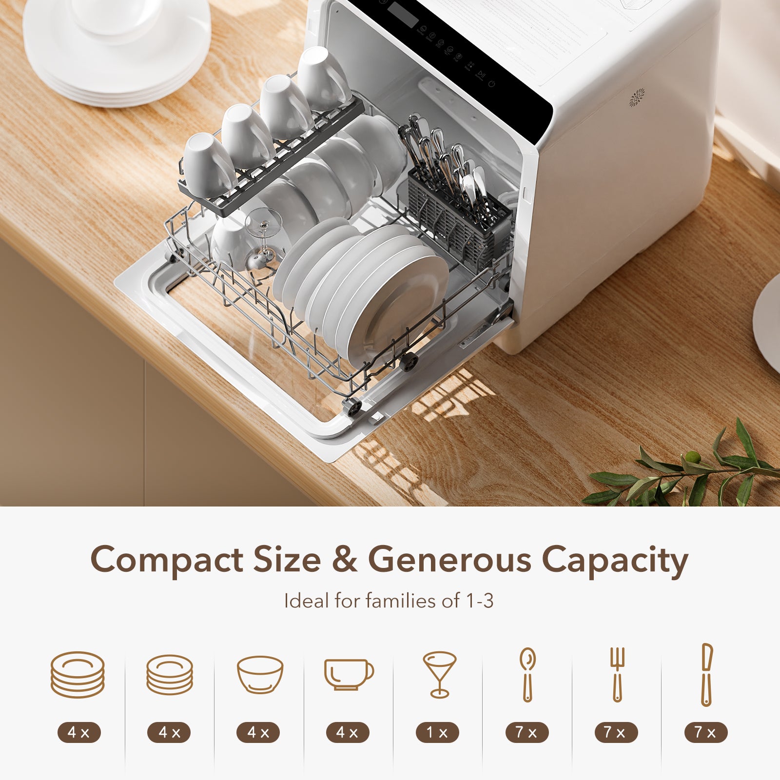 Compact Countertop Dishwasher