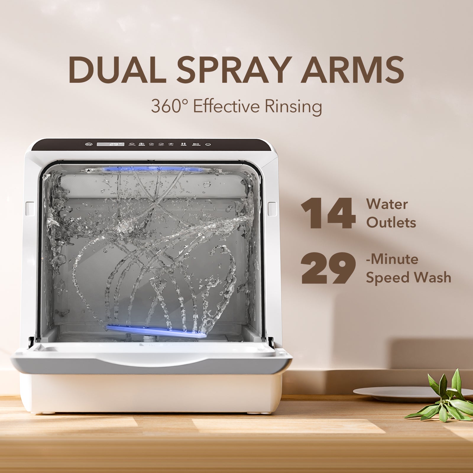 Compact Countertop Dishwasher