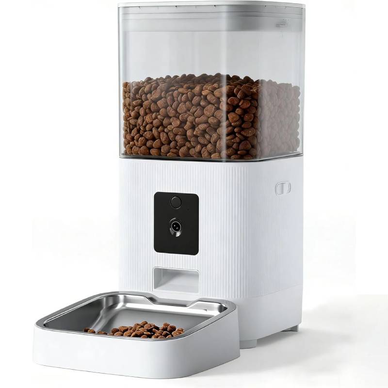 Smart Pet Feeder with Camera & Audio 6L,5G WiFi APP Control,Dual Power for Dogs