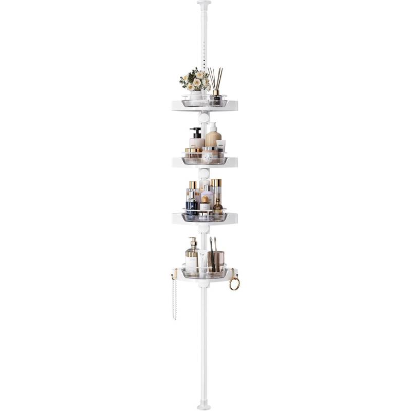360° Rotating Shower Caddy Tension Pole