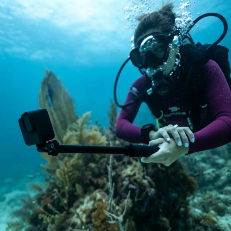 Black Action Camera + HB-Series Lens Collection - Waterproof Vlog Camera