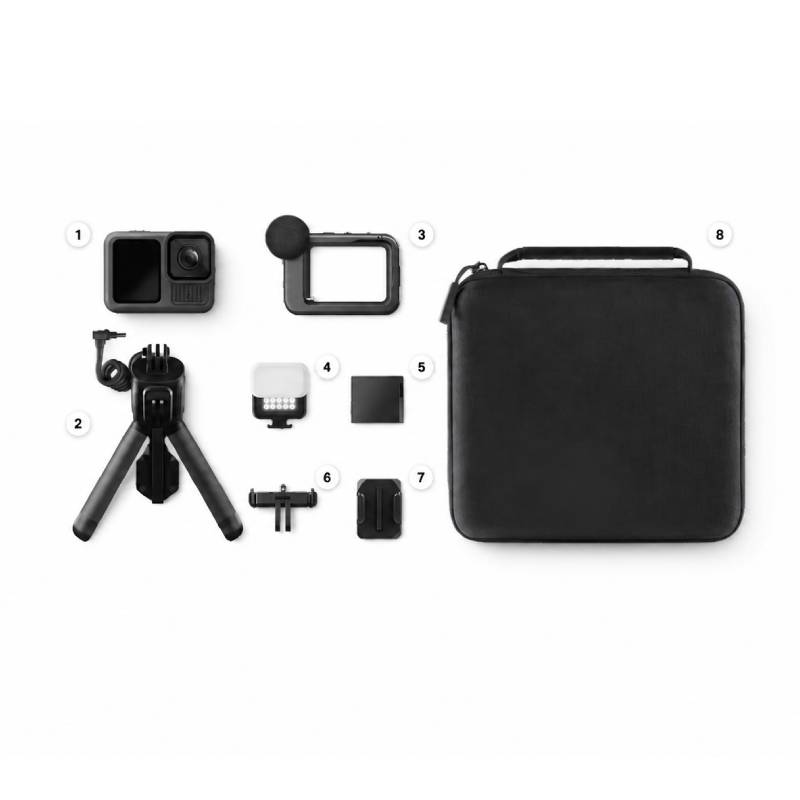 Black Action Camera + HB-Series Lens Collection - Waterproof Vlog Camera