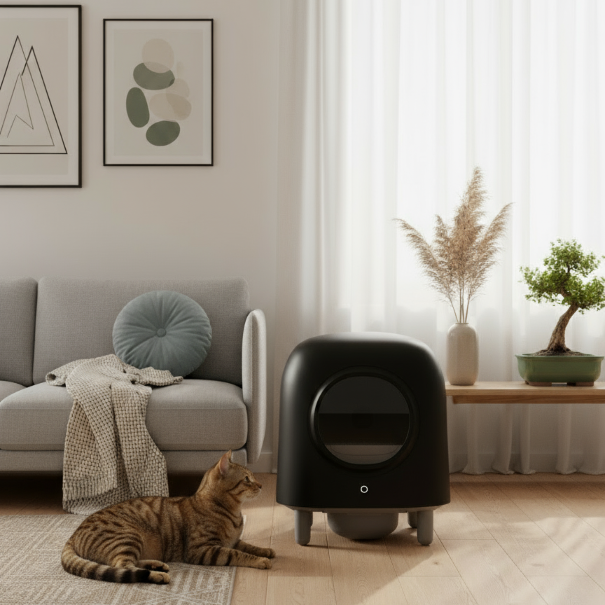 Self-Cleaning Litter Box