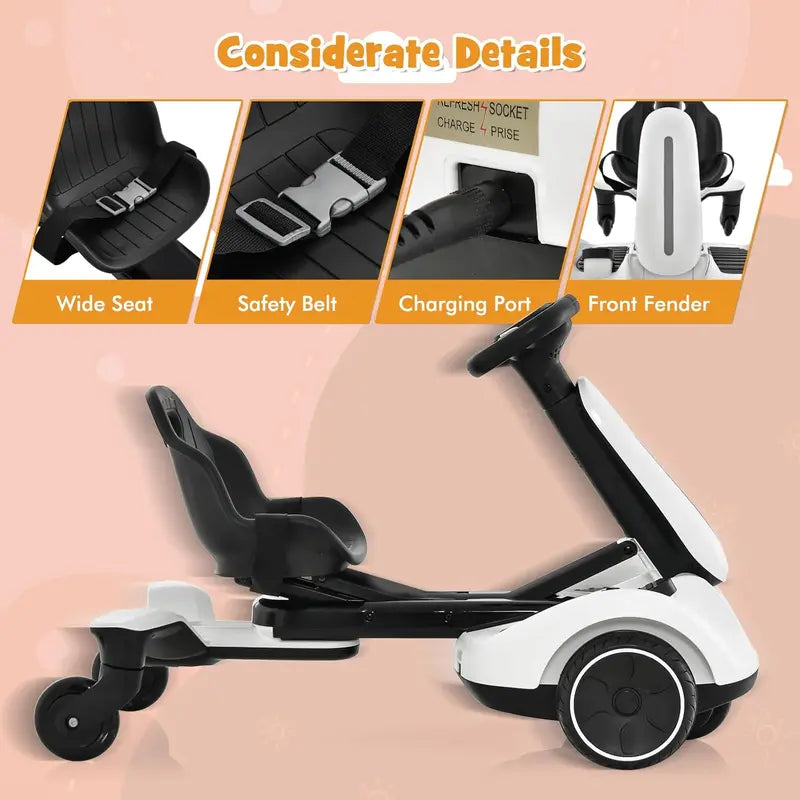 🎉Last Day 50% OFF⏰️ Electric Ride on Drift Car, 6V BatteryPowered Racing Kart