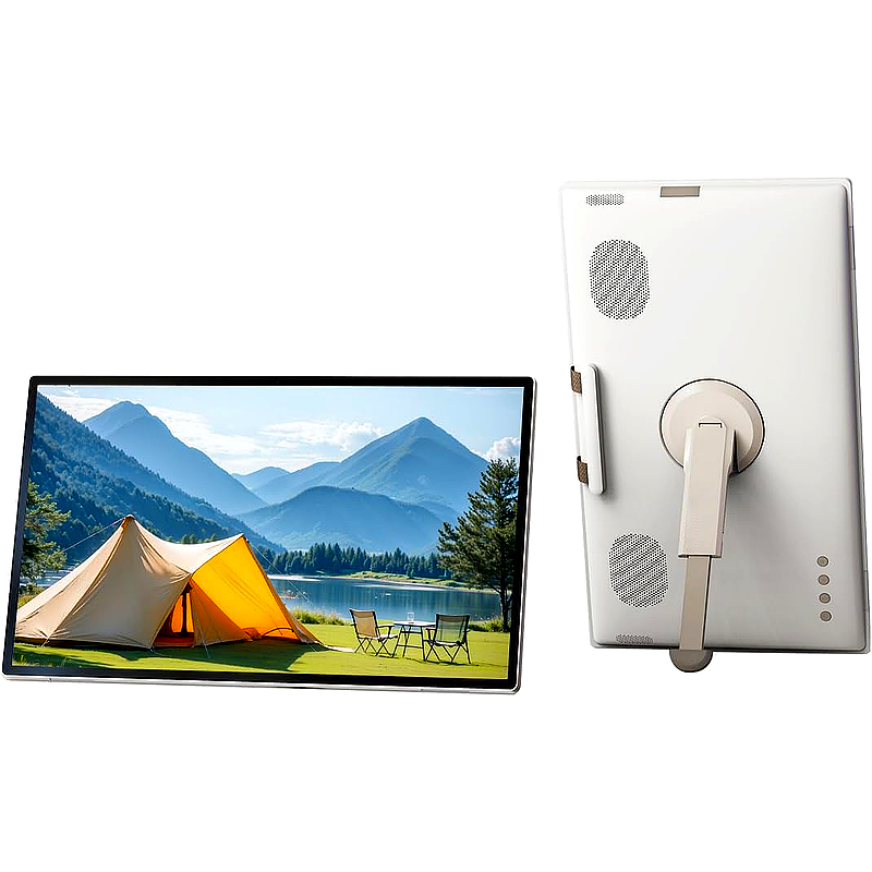 25" Portable Smart TV on Wheels with Touchscreen