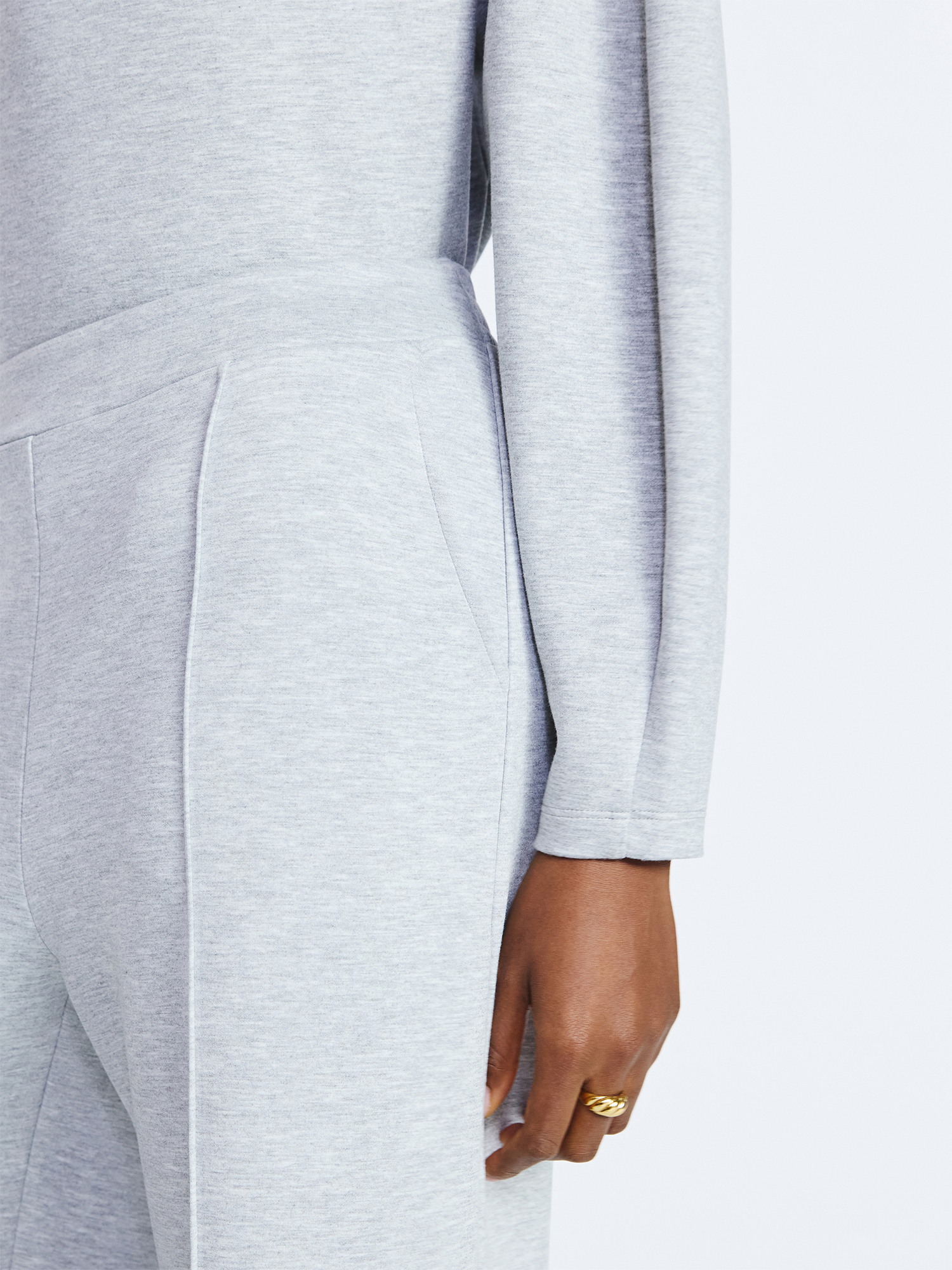 Women's New Zip Neck Top & Sweatpants