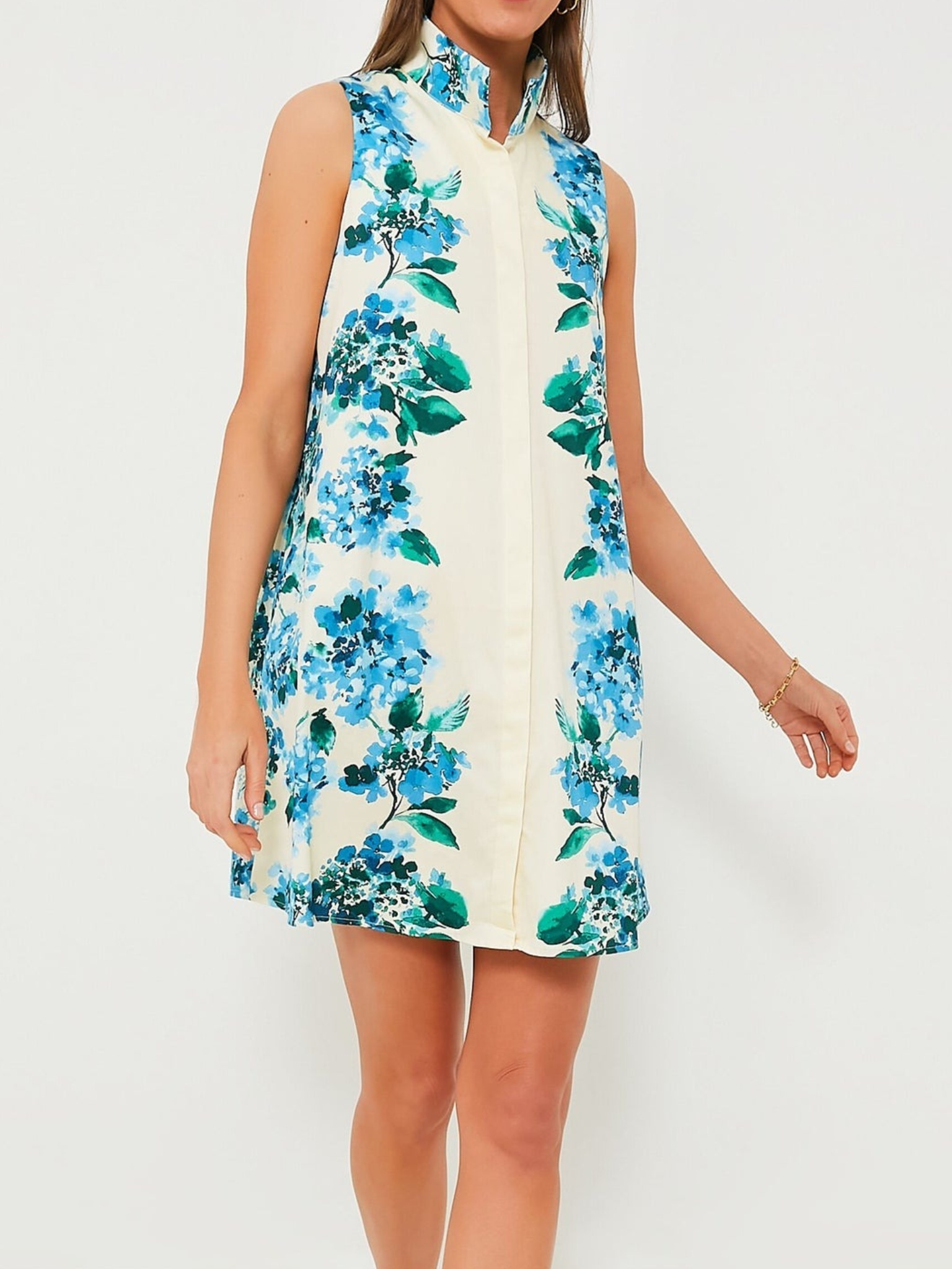 Hydrangea Sleeveless Charlie Dress