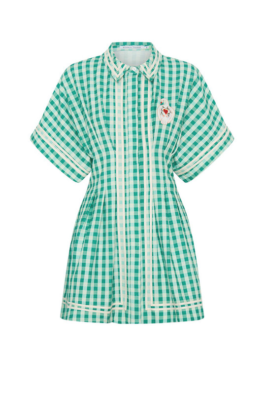 Swan Pleated Mini Dress