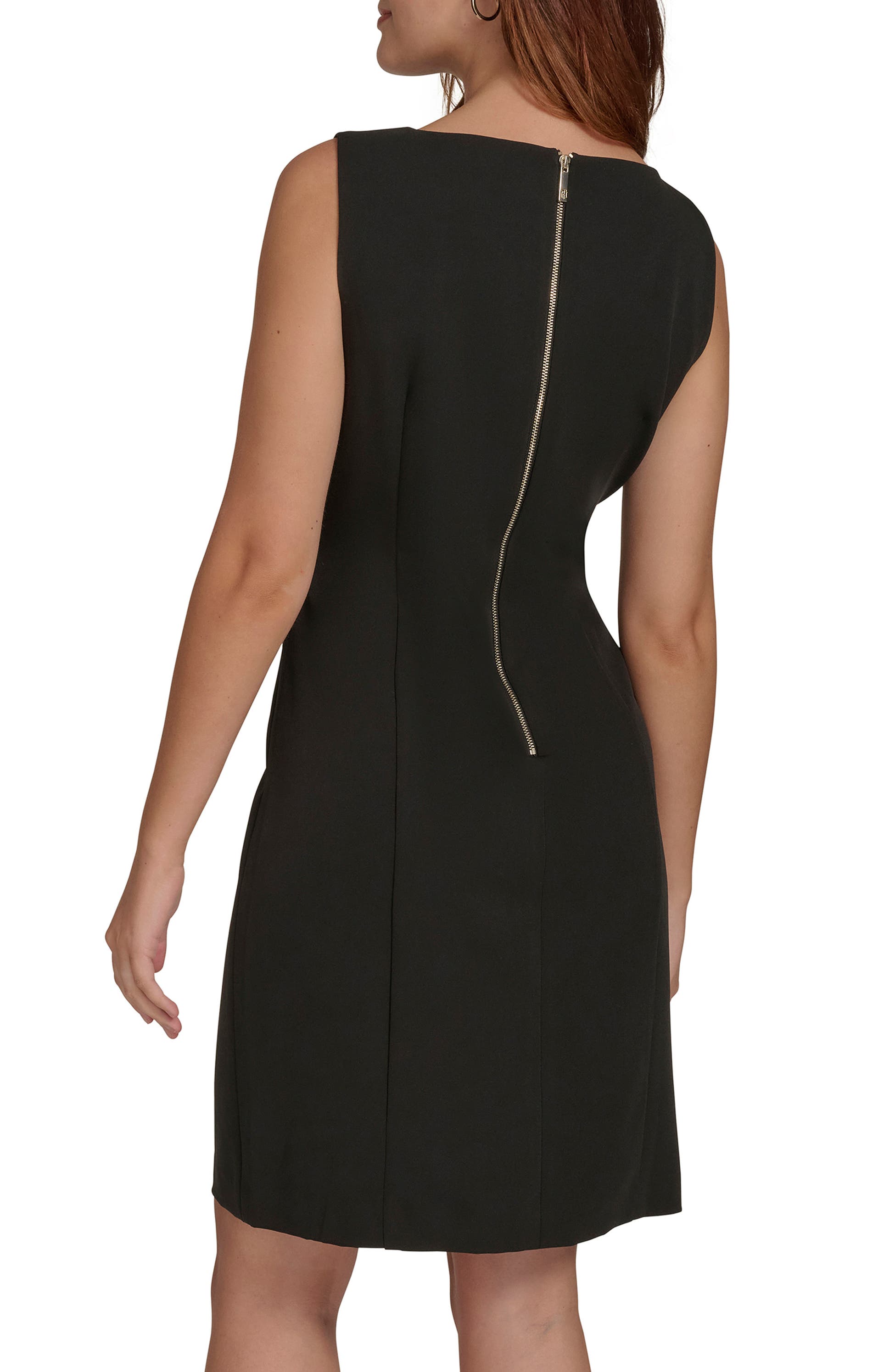 Bateau Neck Sleeveless Dress