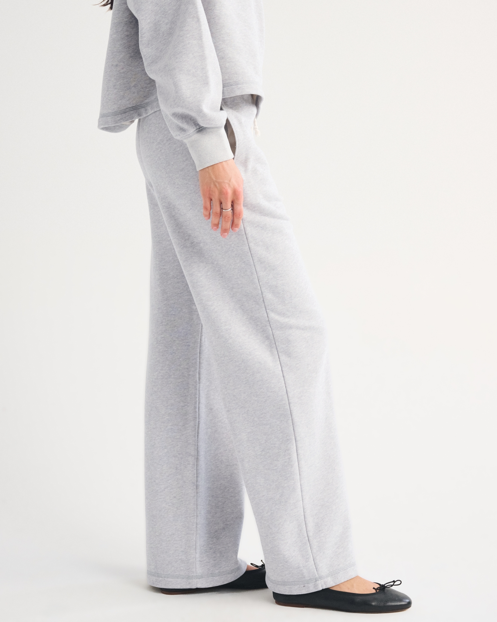 High Rise Sunday Terry Wide Leg Sweatpant