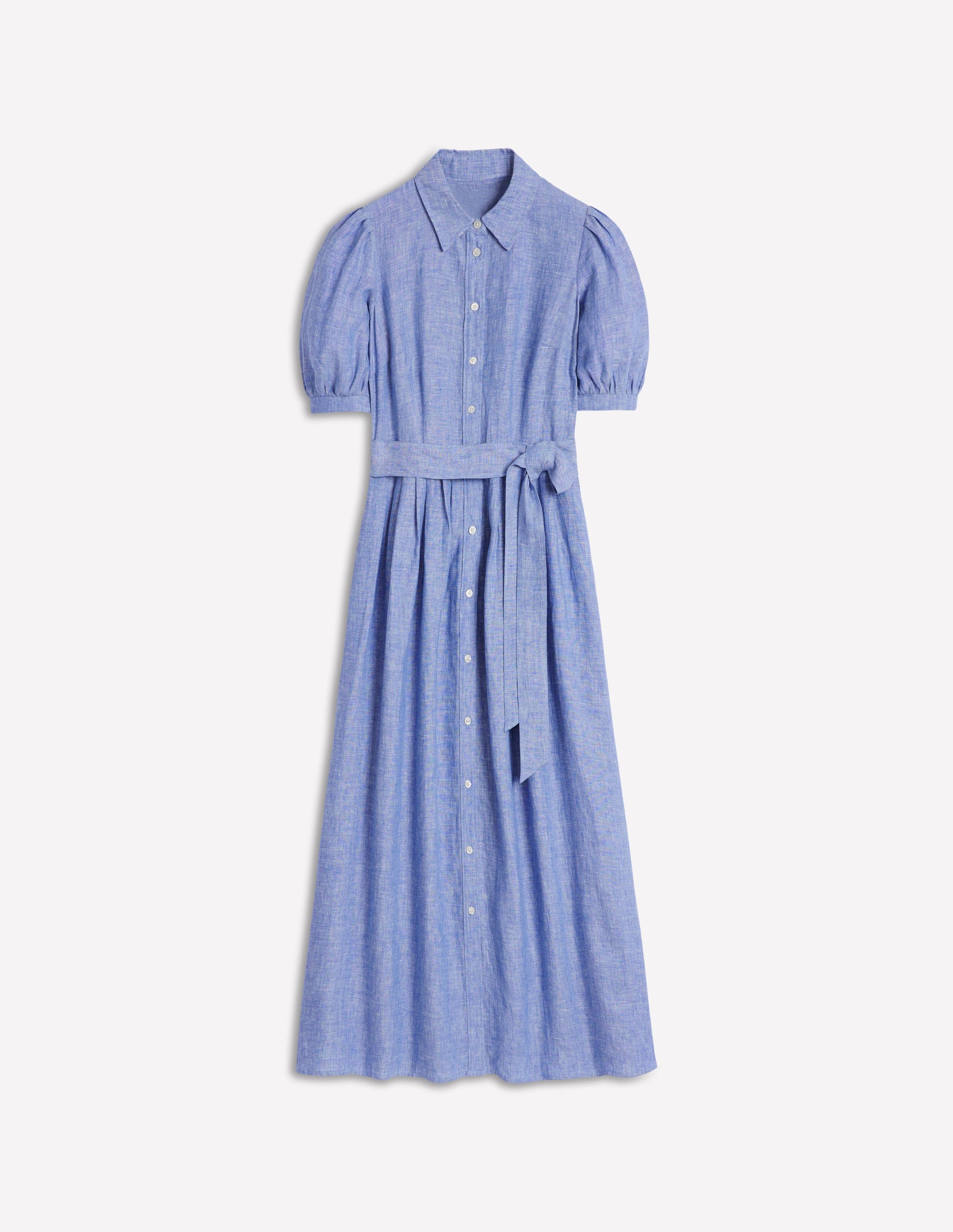 Alexa Linen Maxi Shirt Dress