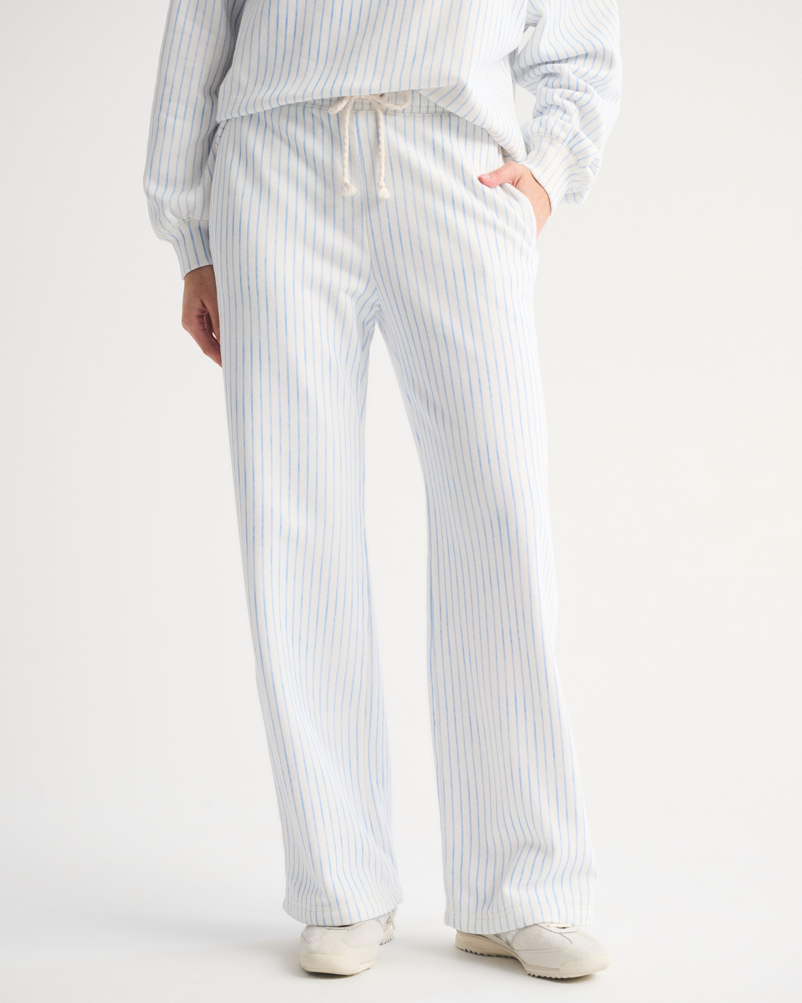 High Rise Sunday Terry Wide Leg Sweatpant