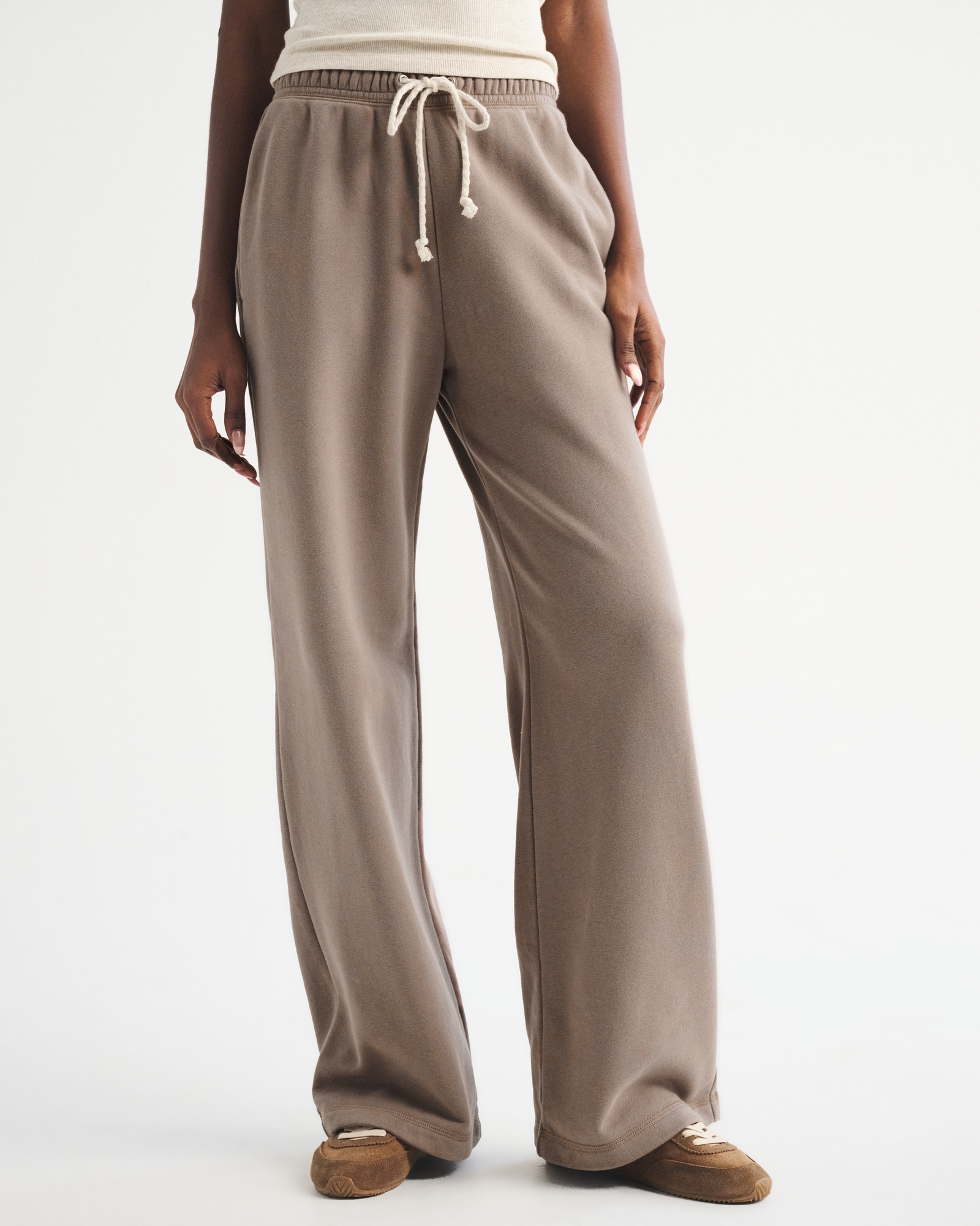 High Rise Sunday Terry Wide Leg Sweatpant