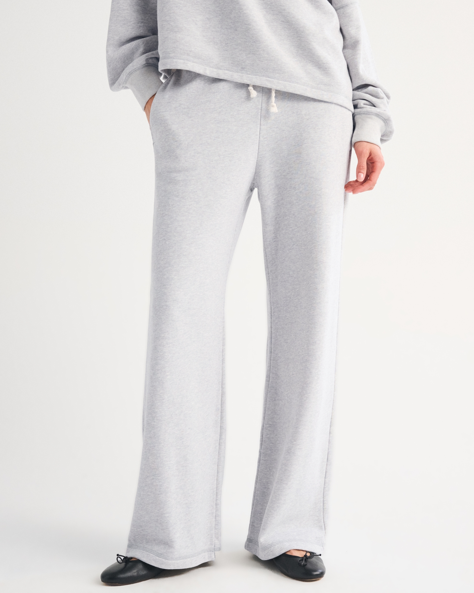 High Rise Sunday Terry Wide Leg Sweatpant