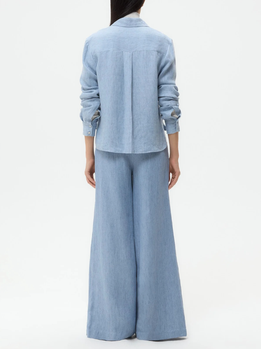 Lightweight Washed Hemp Denim Set