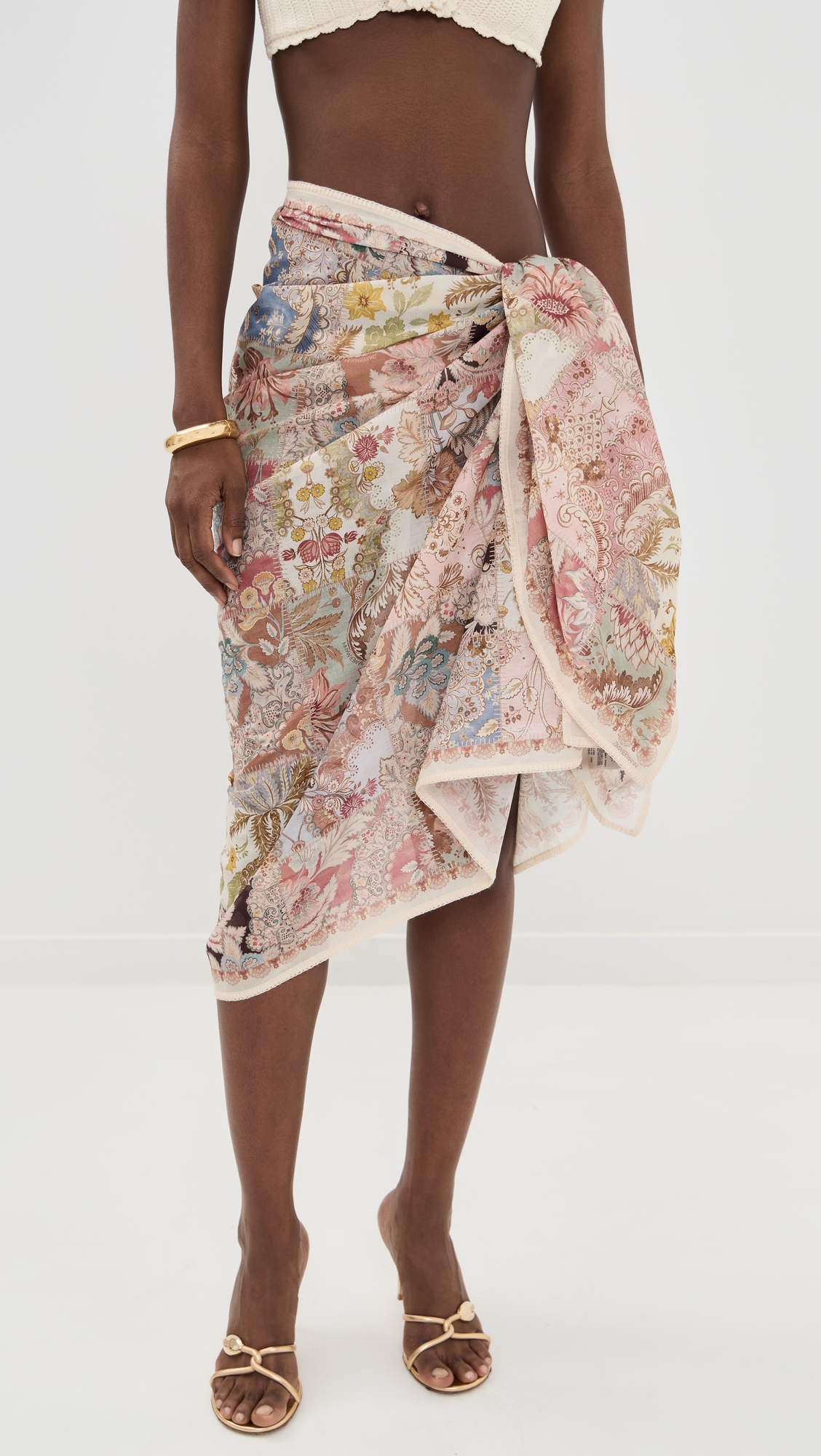 Multi Patch Printed Cotton Pareo