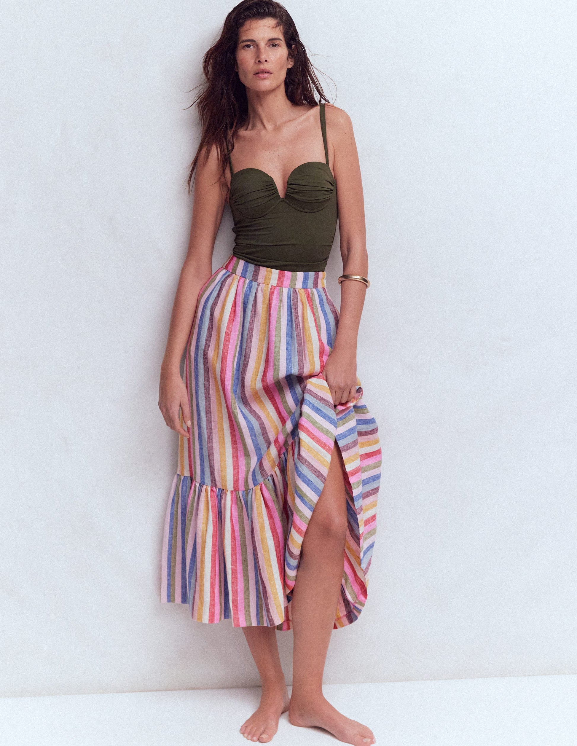 Abigail Linen Maxi Skirt