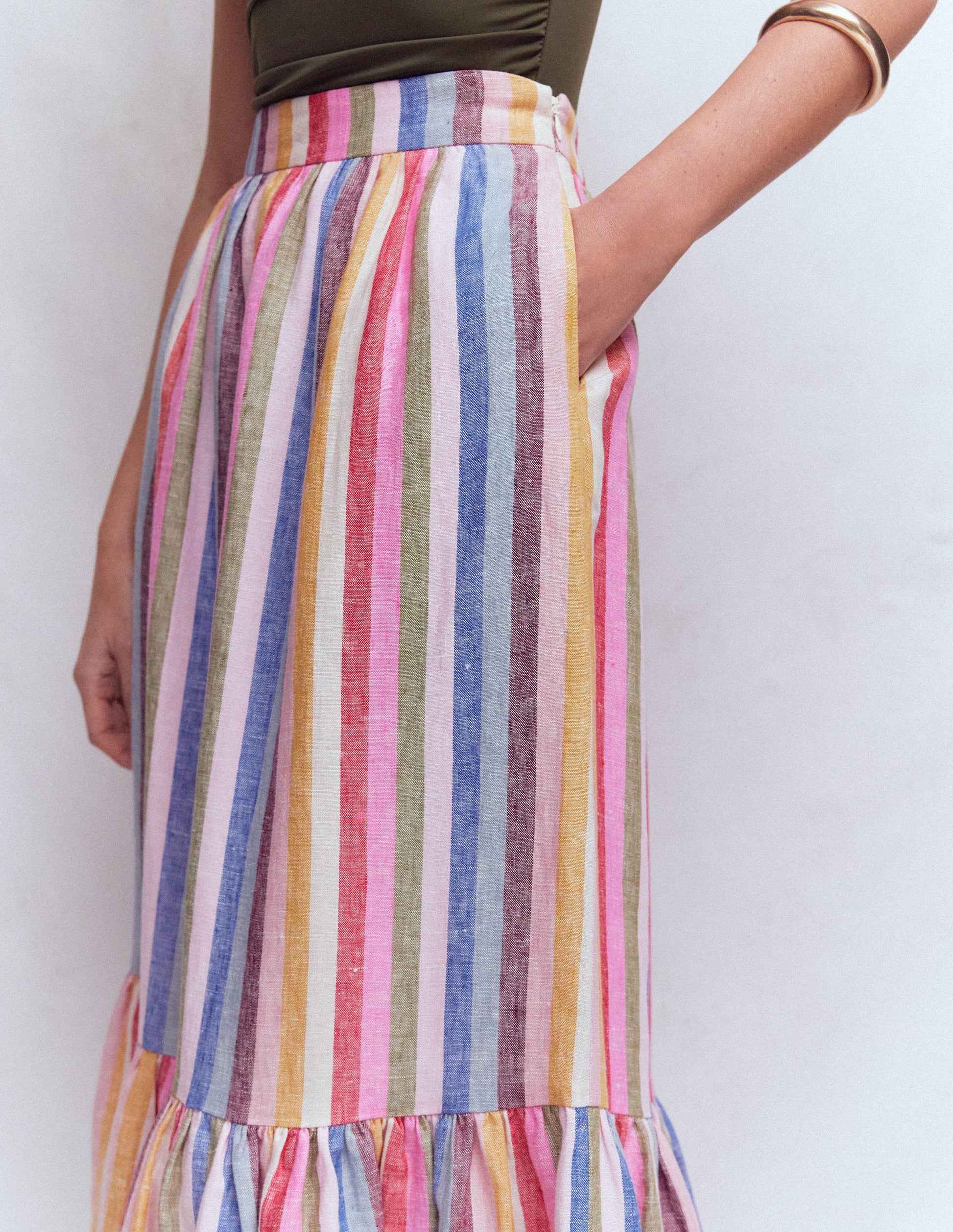 Abigail Linen Maxi Skirt