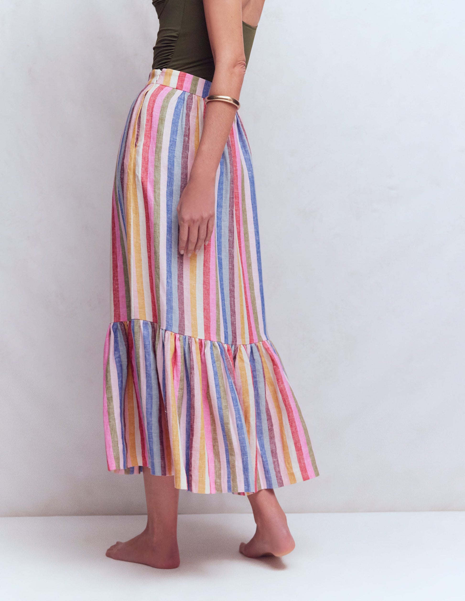 Abigail Linen Maxi Skirt