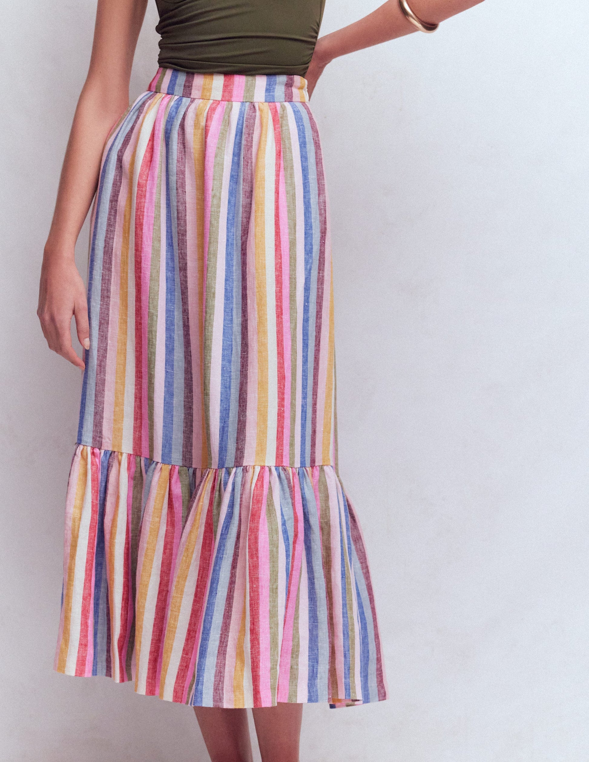 Abigail Linen Maxi Skirt