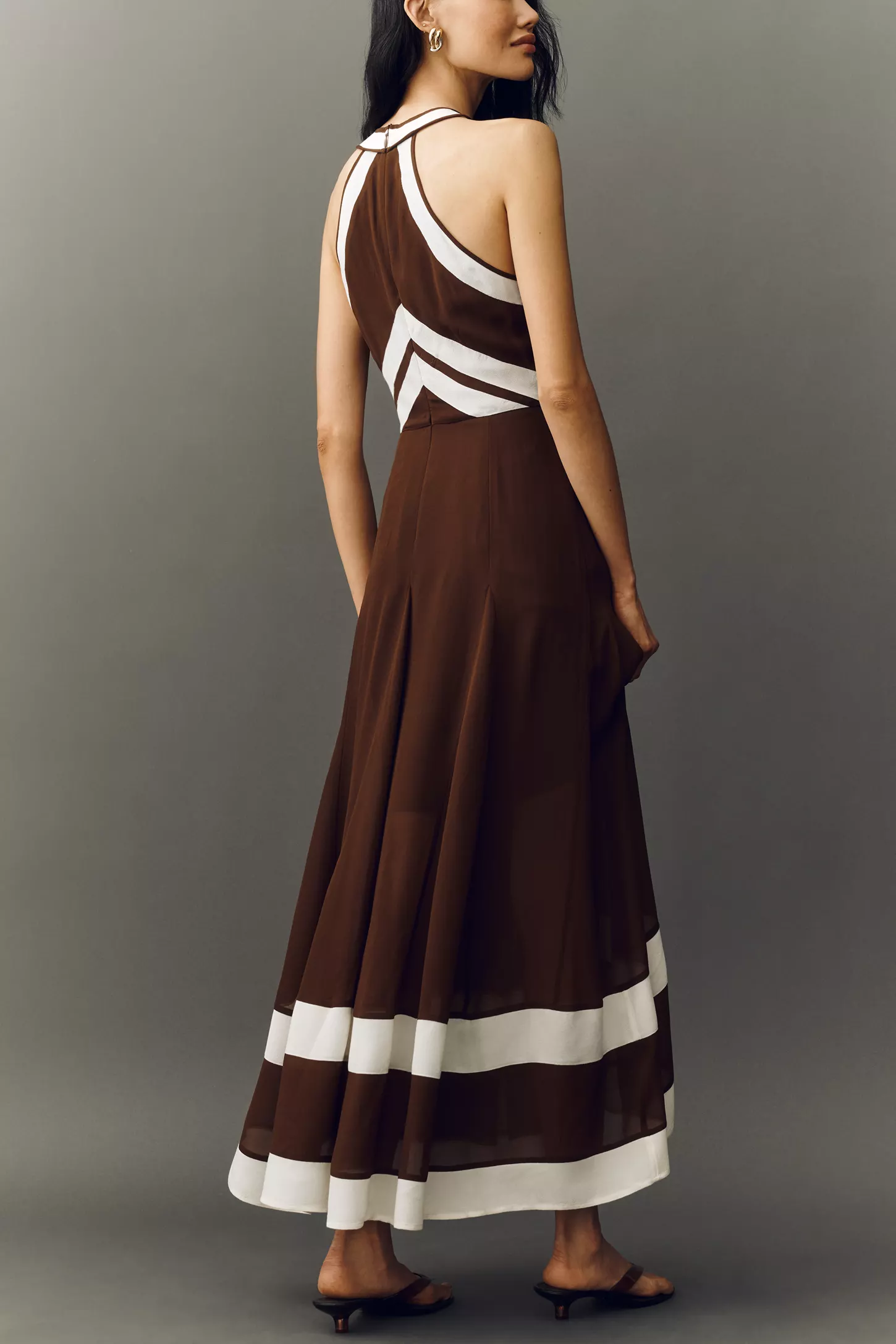 Luxe Lines Halter Maxi Dress