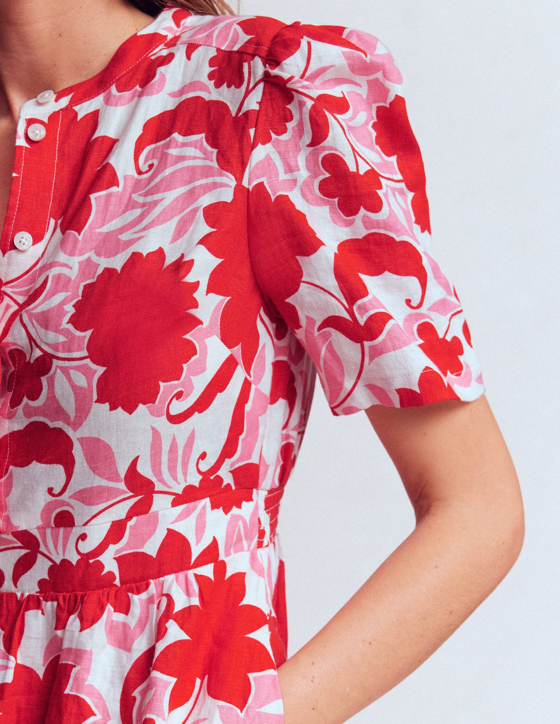 Ivy Linen Midi Dress