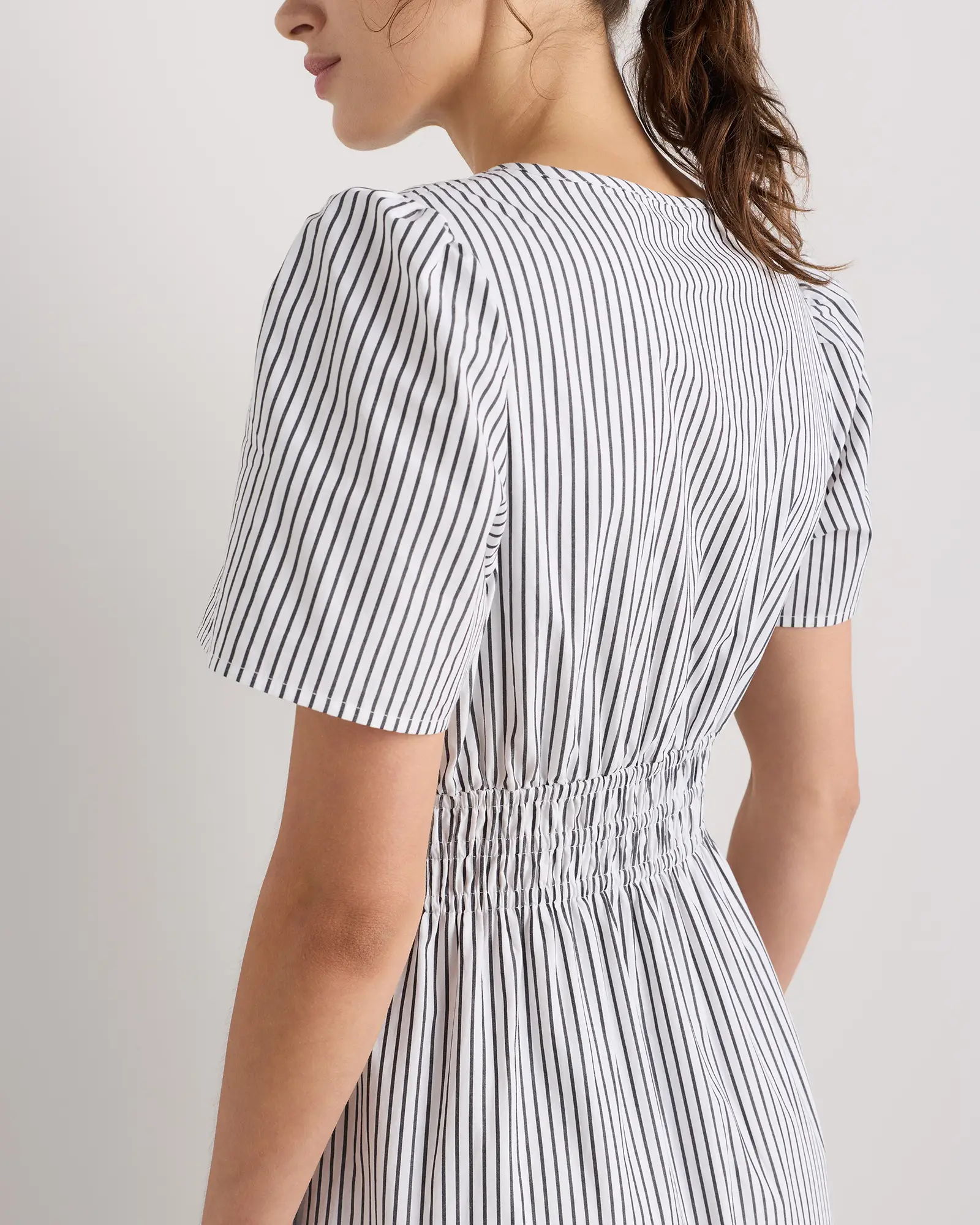 100% Organic Cotton Poplin Tiered Dress