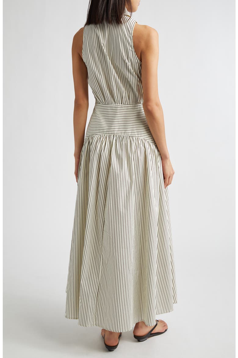 Romy Sleeveless Stretch Cotton Shirtdress