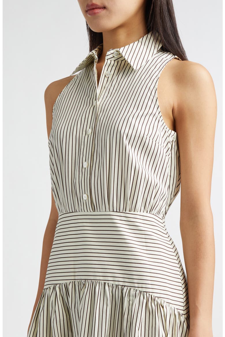 Romy Sleeveless Stretch Cotton Shirtdress