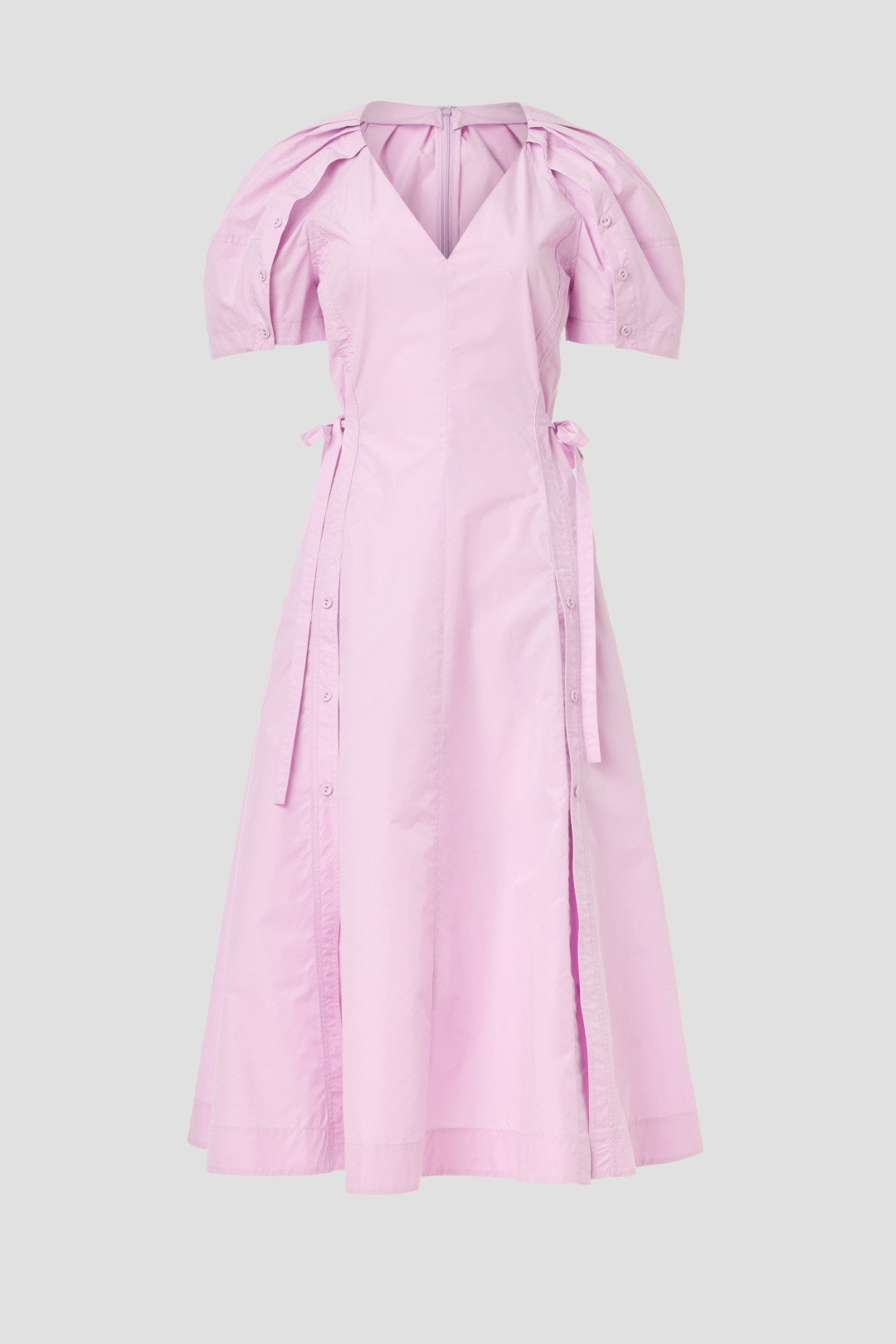 Puff Sleeve Midi Dress