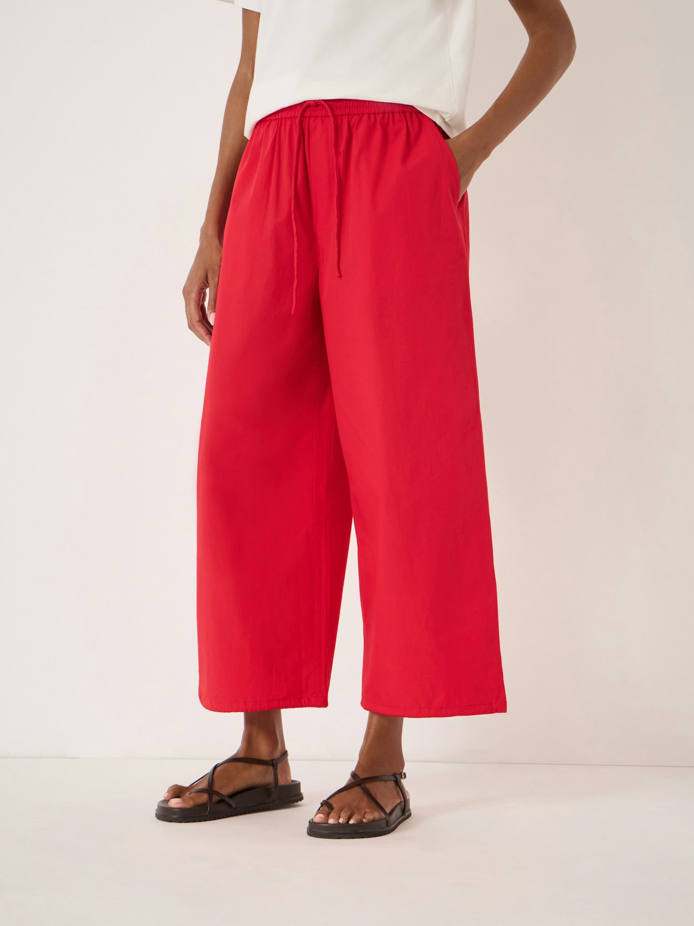 Arden Cropped Cotton Trousers