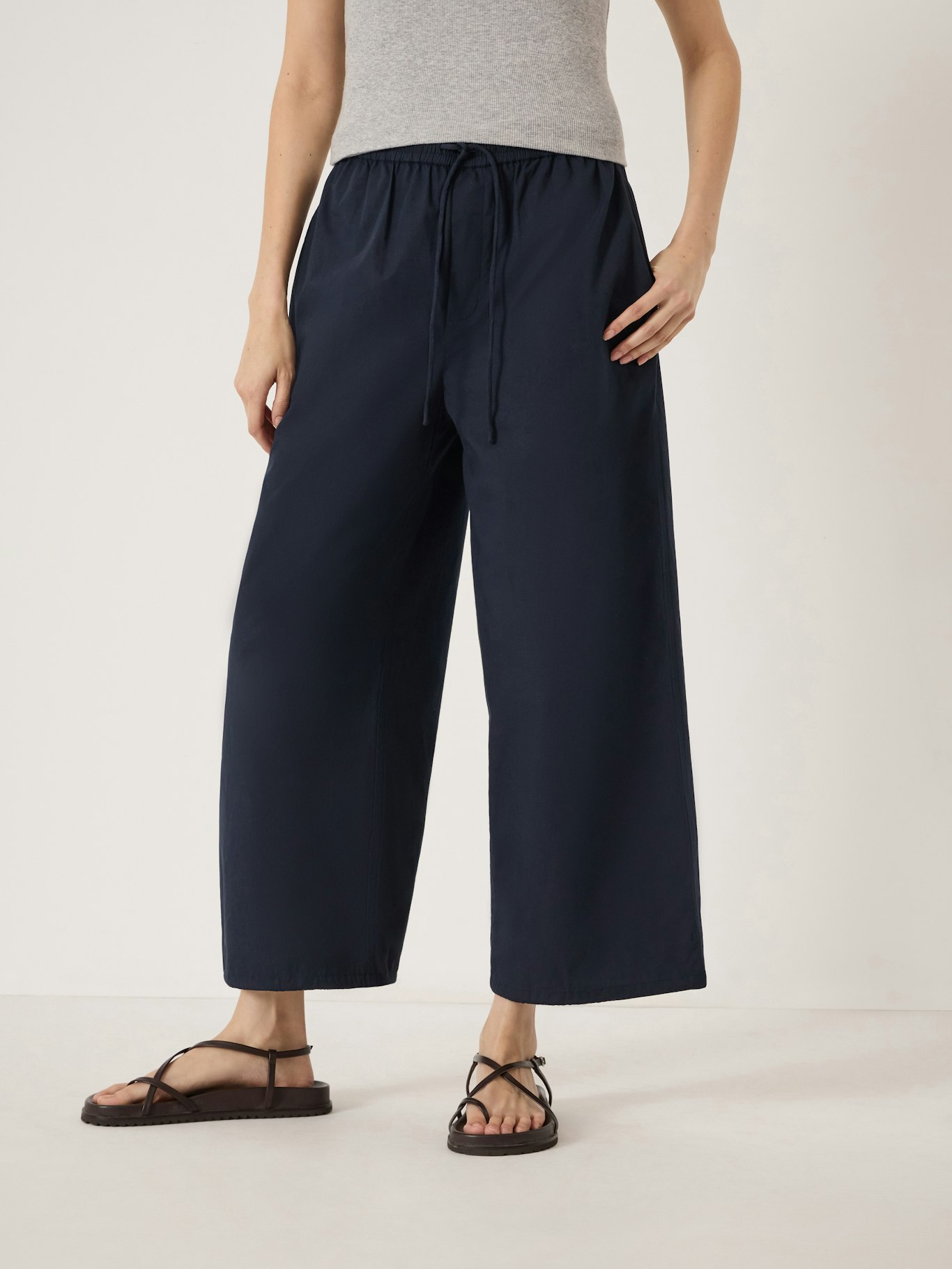 Arden Cropped Cotton Trousers