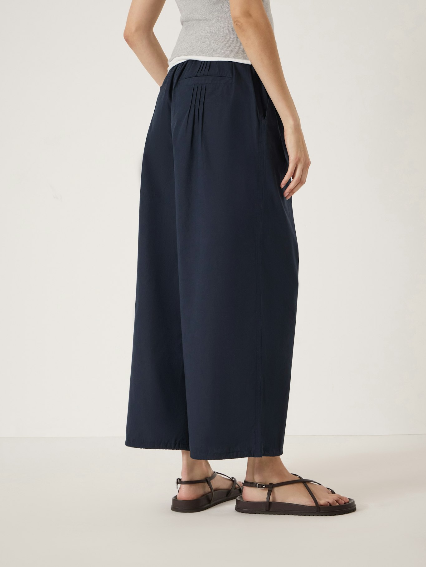 Arden Cropped Cotton Trousers
