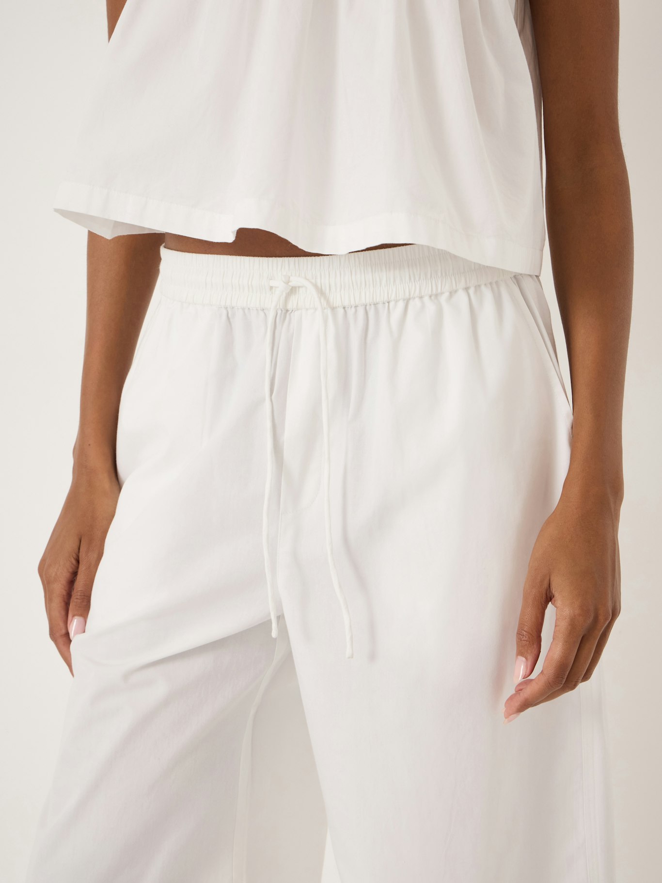Arden Cropped Cotton Trousers