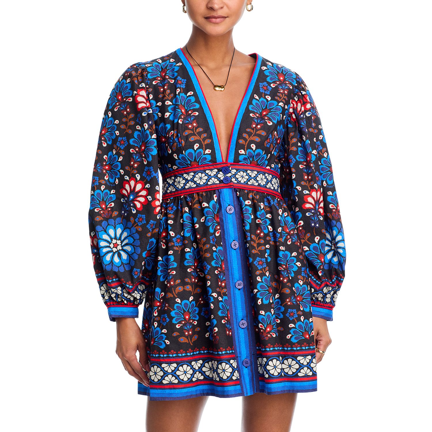 Button Front Mini Dress