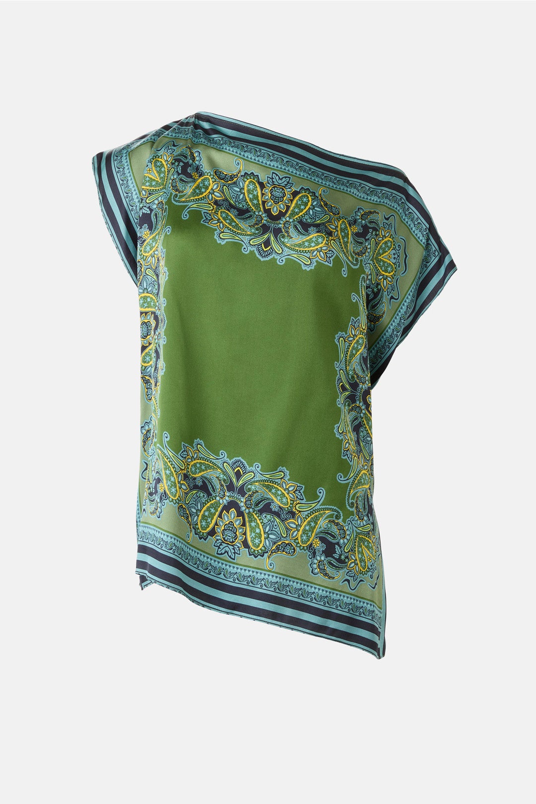 Lani Printed Asymmetrical Top