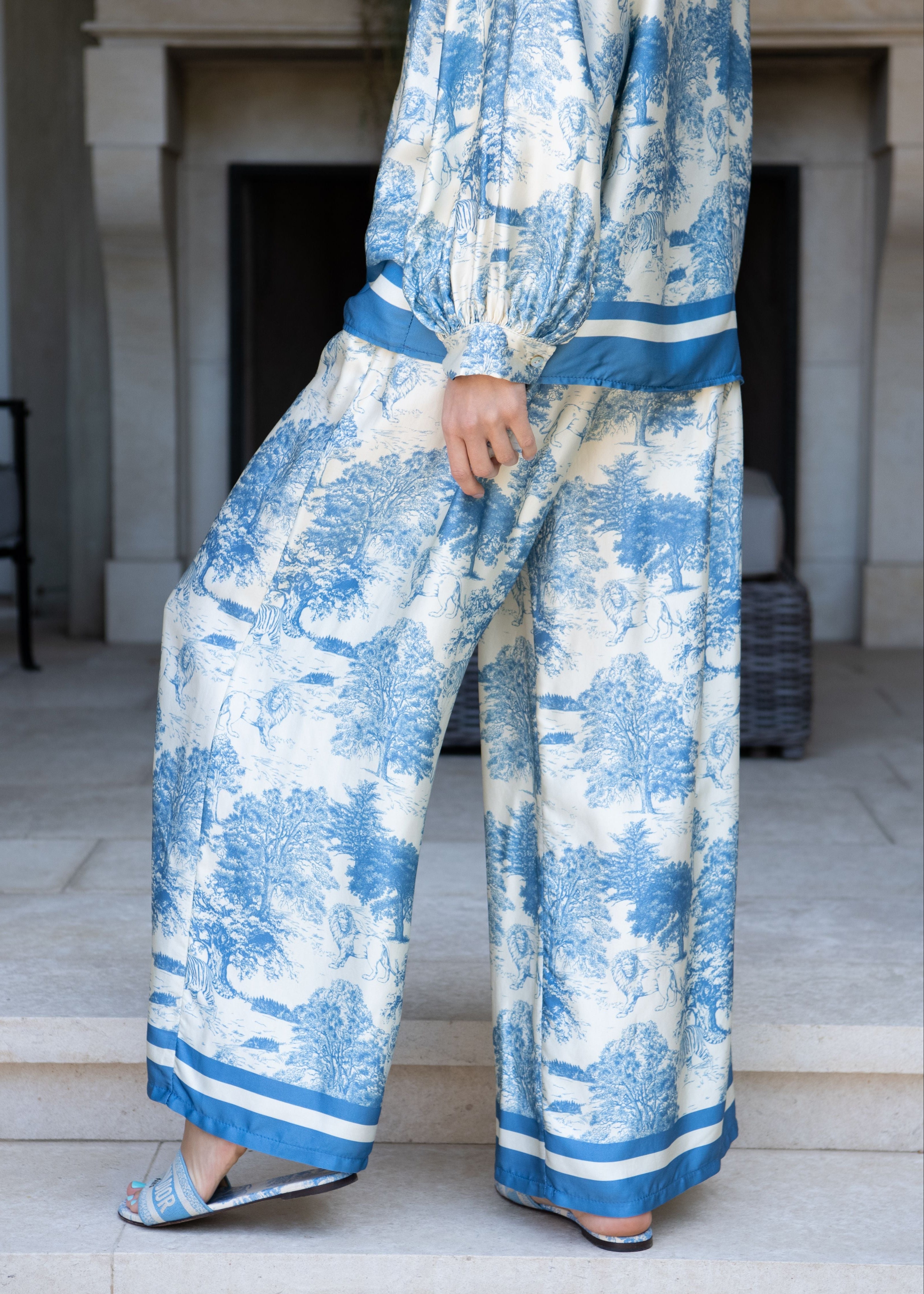 Duvay Jungle Print Pants