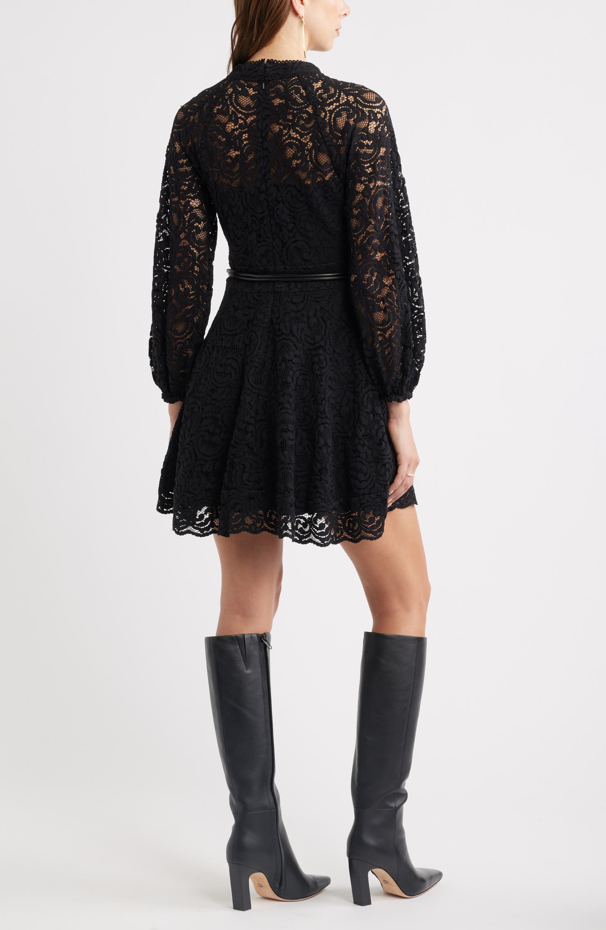 Lace Long Sleeve Minidress