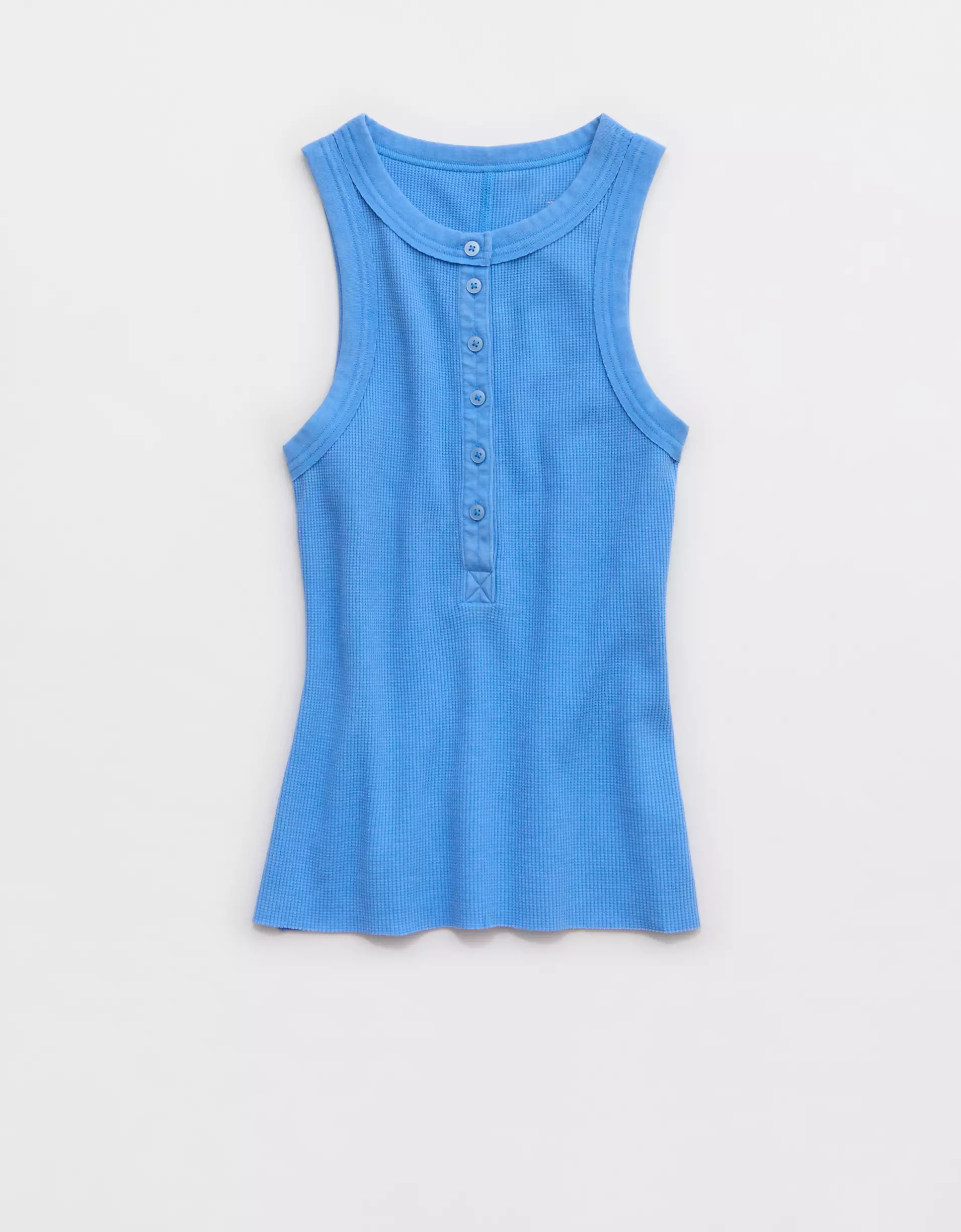 Waffle Henley Tank Top & Jogger
