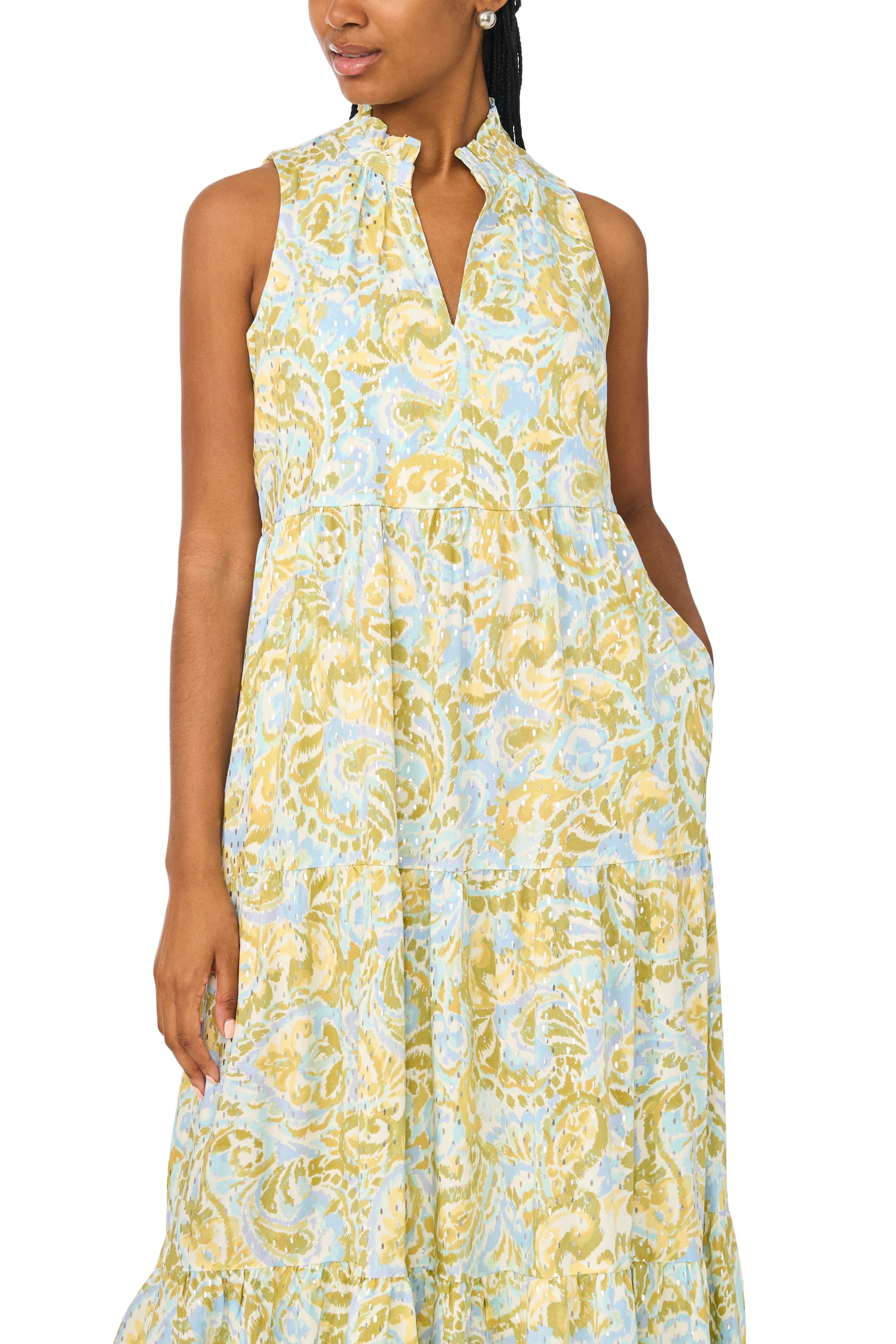 Sleeveless Tiered Maxi Dress
