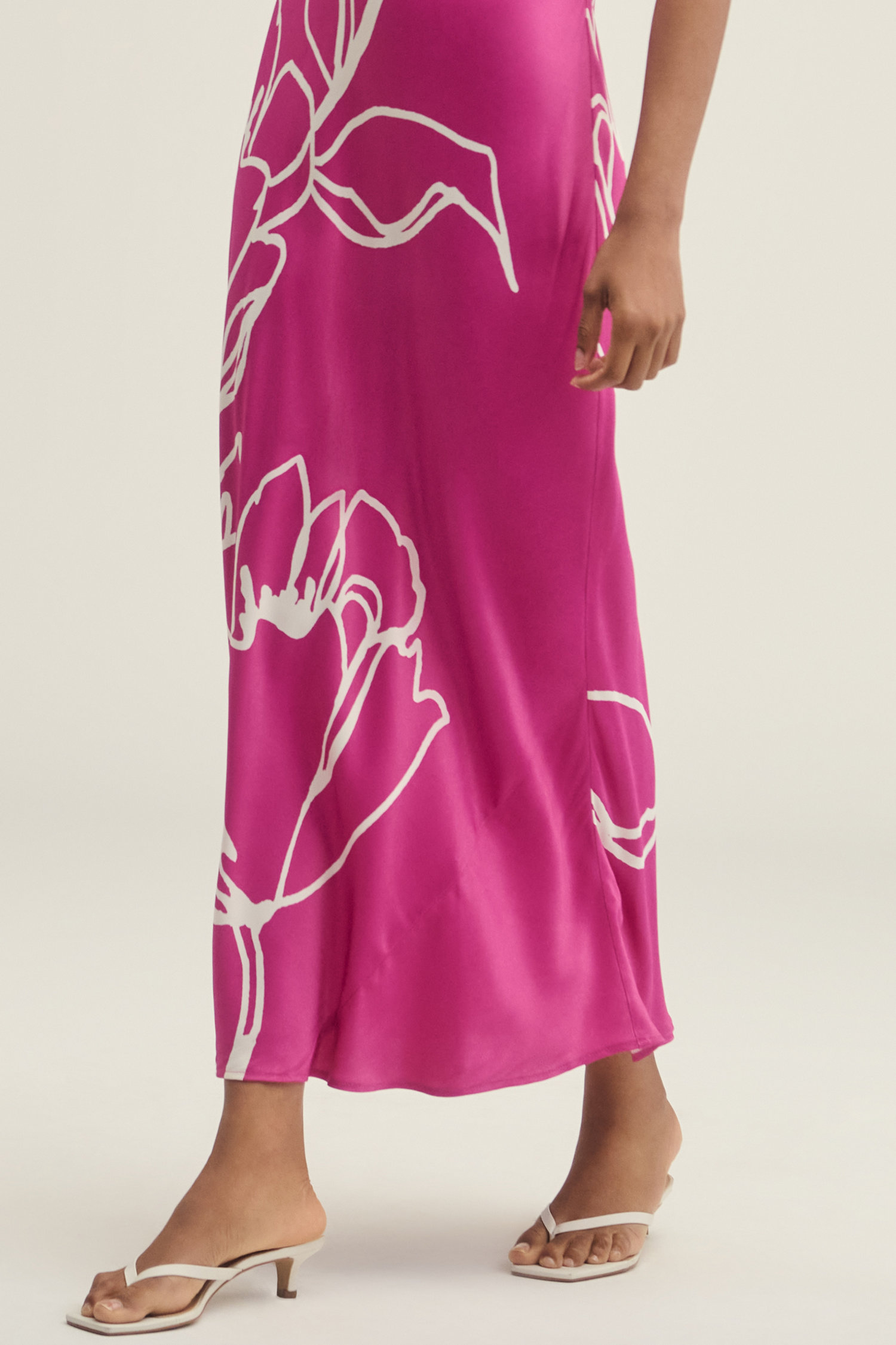 Charlette Mock-Neck Midi Slip Dress