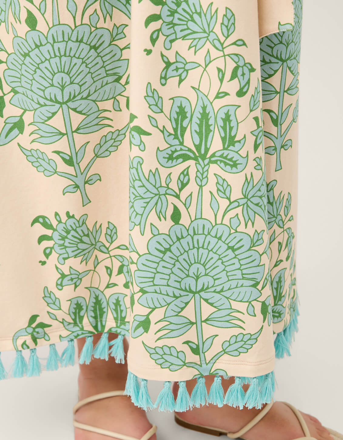 Adella Tassel Boho Midi Dress