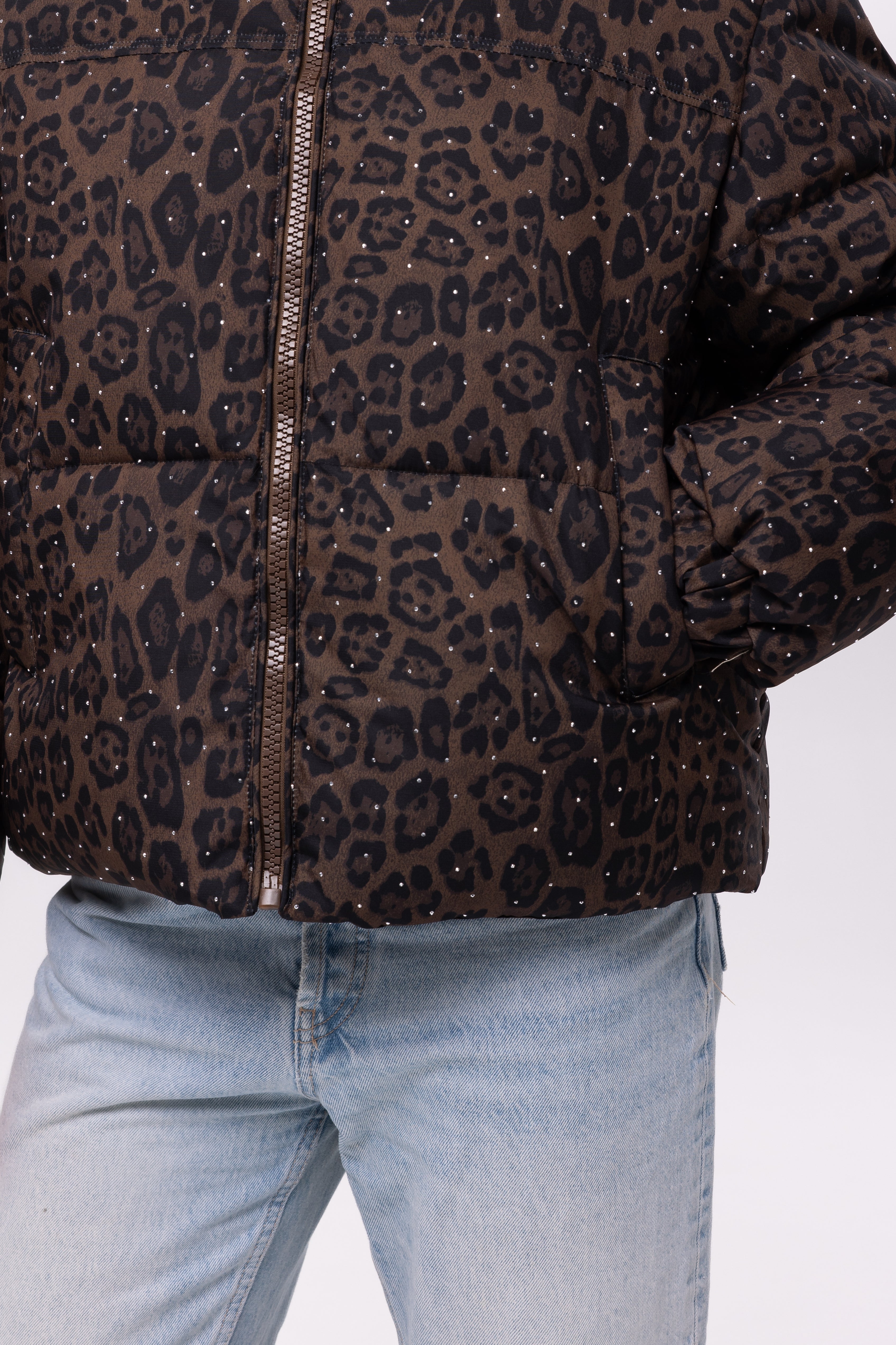 Chocolate Leopard Print Jacket